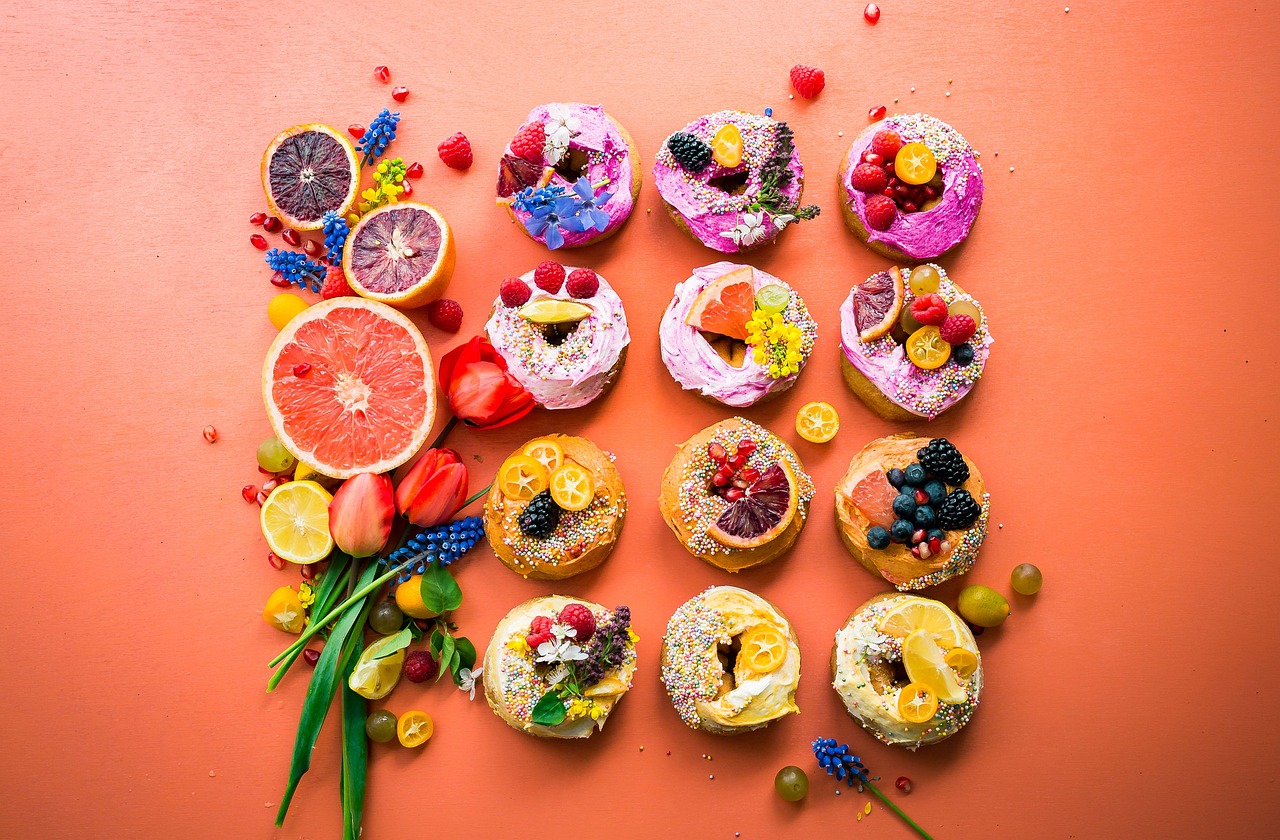 muffin, desserter, sötsaker, mat, frukt, orange mat, orange frukter, apelsin godis, apelsin dessert