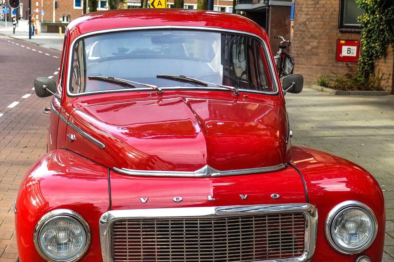 auto, klasický, volvo, klasické autá, ročník, automobil, červená, auto tapety, retro