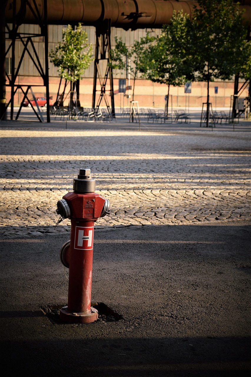 hydrant, straße, natur, gehweg, wasser