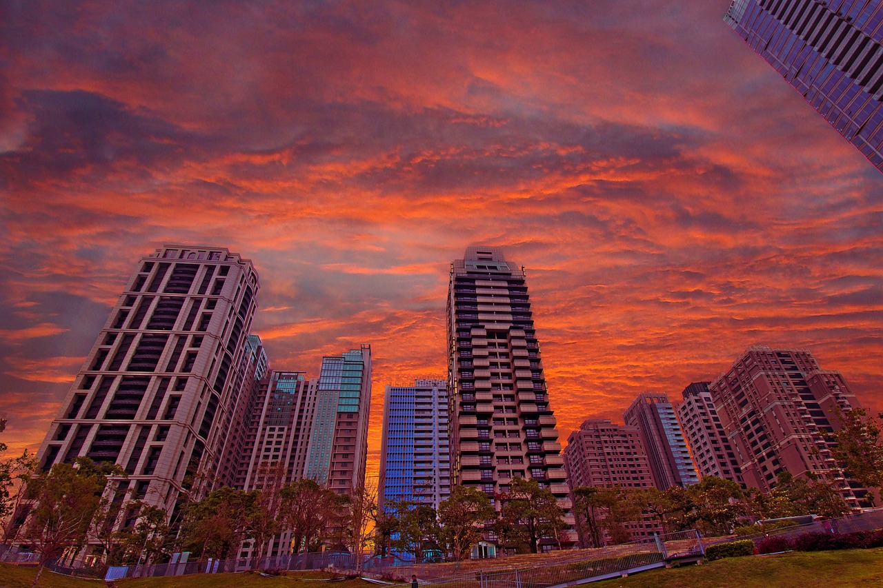city, natur, gebäude, wolkenkratzer, horizont, stadtbild, himmel, reisen, urban, großes gebäude, sonnenuntergang, hohe