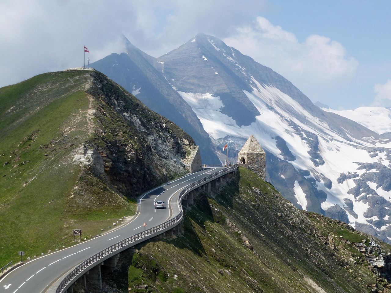 alpenstraße, natur, gebirge, österreich, berge, großglockner, bergstrasse, gletscher