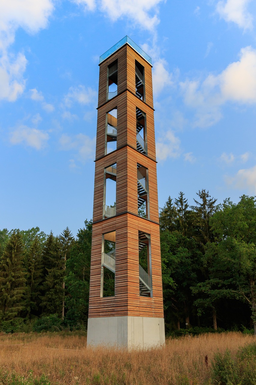 vyhliadková veža, veža, kúzelný les, kúzlo lesa veža, pfrunger hrad osád z ried, trstina, prírodná rezervácia, ochrany krajiny, architektúra, výhľad, budova, vysoká, medzník, vysoký rašelinisko, rašelinisko, hľadisko, mokraď, vresoviská krajiny