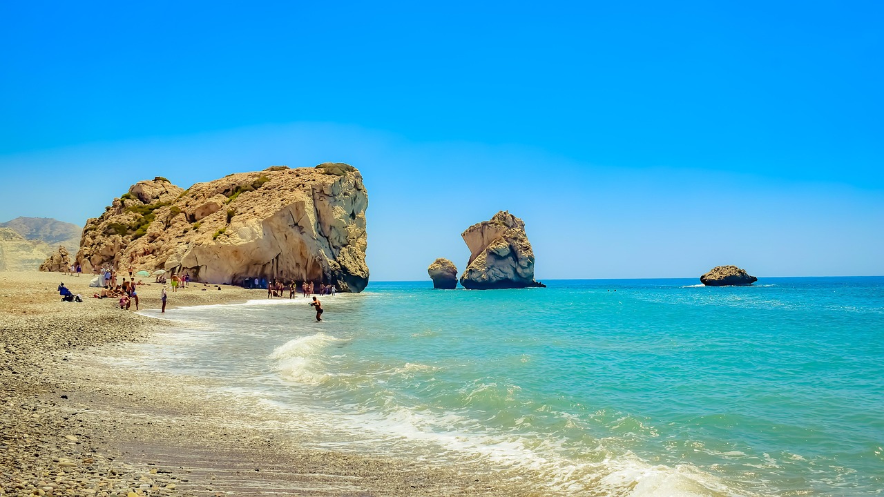 cyprus, petra tou romiou, aphrodite's rock, scenery, travel, coast, rock, sea, landscape, tourism, coastal, shore, blue, stone, nature, island, landmark, summer, blue rock, blue island, blue stone, cyprus, cyprus, cyprus, cyprus, cyprus, aphrodite's rock