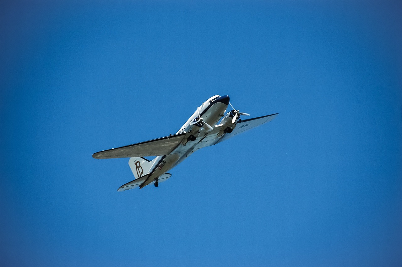 flugzeug, historisch, airshow, flug, luftfahrt, wendel, verkehr, douglas dc-3