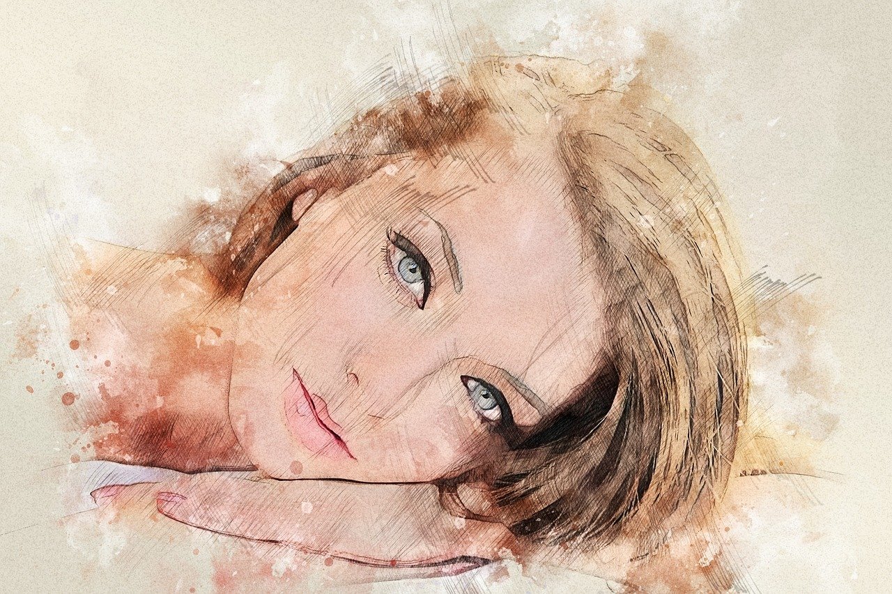 frau, weiblich, schönheit, mensch, person, mädchen, jung, porträt, attraktiv, digitale manipulation, fotokunst