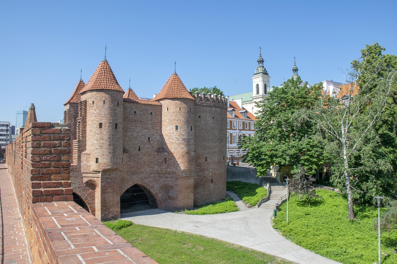warszawa, arkitektur, byggnad, resor, historia, urbana, gamla, turism, castle