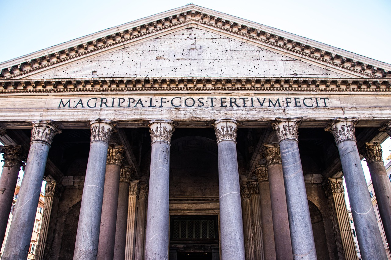 architecture, pillars, historical, ancient, rome, italy, monument, building, church, tourism, temple, romano, trip, religion, facade, city, rome, rome, rome, rome, rome