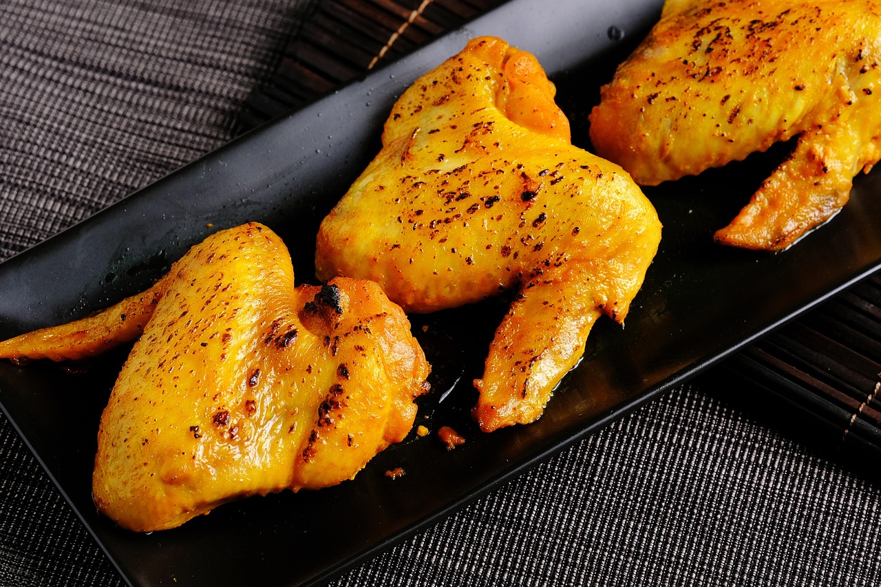 grill, hähnchen, chicken wings