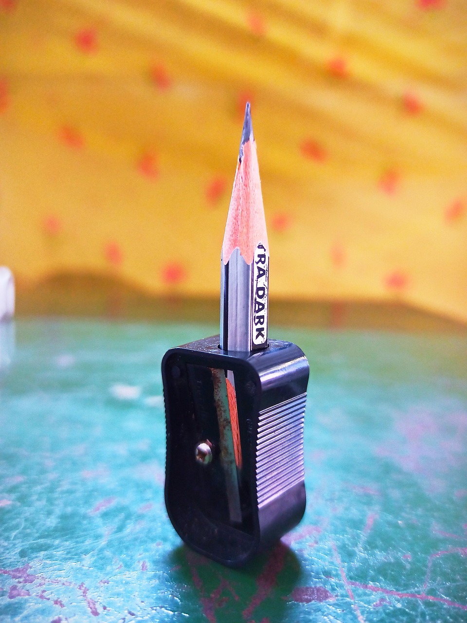pencil, black sharpener, stand