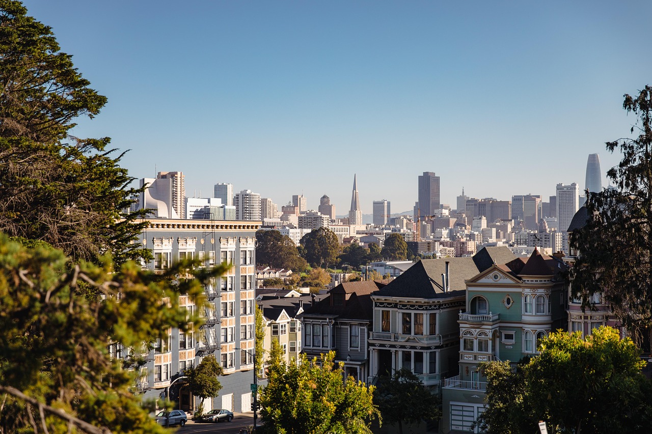 san francisco, natur, skyline, by, bybillede, arkitektur, turisme, himmel