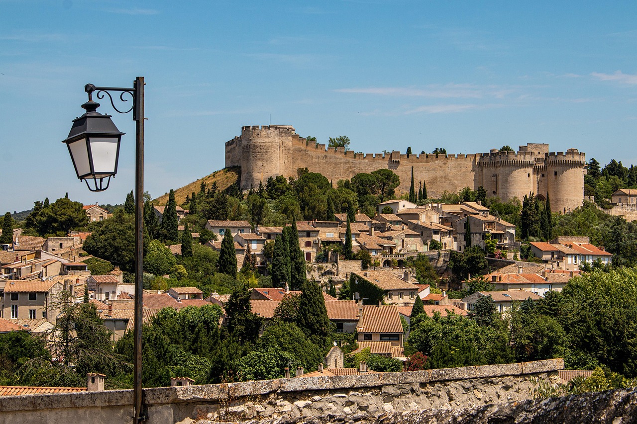 fort saint-andré, provence, natur, avignon, südfrankreich, villeneuve-lès-avignon, burg, alt, mittelalter, sommer, ausblick, panorama