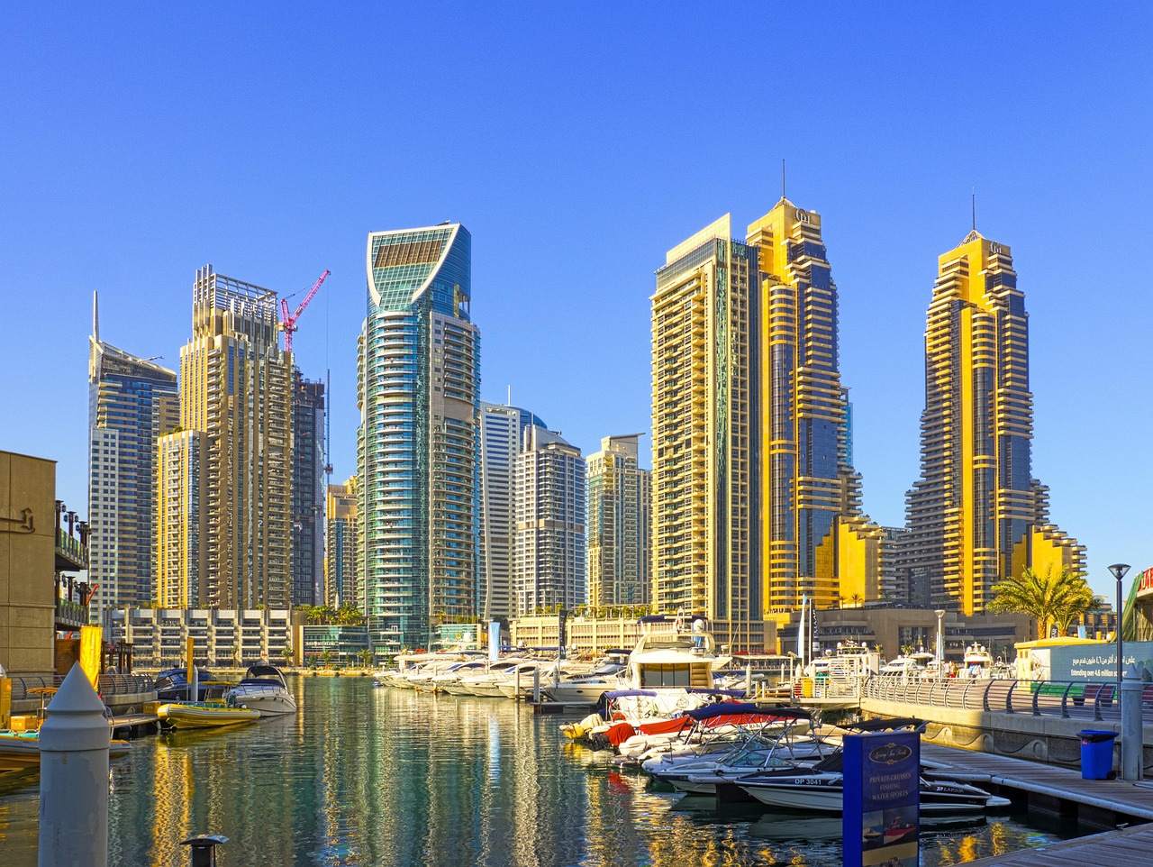 dubai, marina, wolkenkratzer, stadt, gebäude, skyline, tourismus, stadtbild, arabische