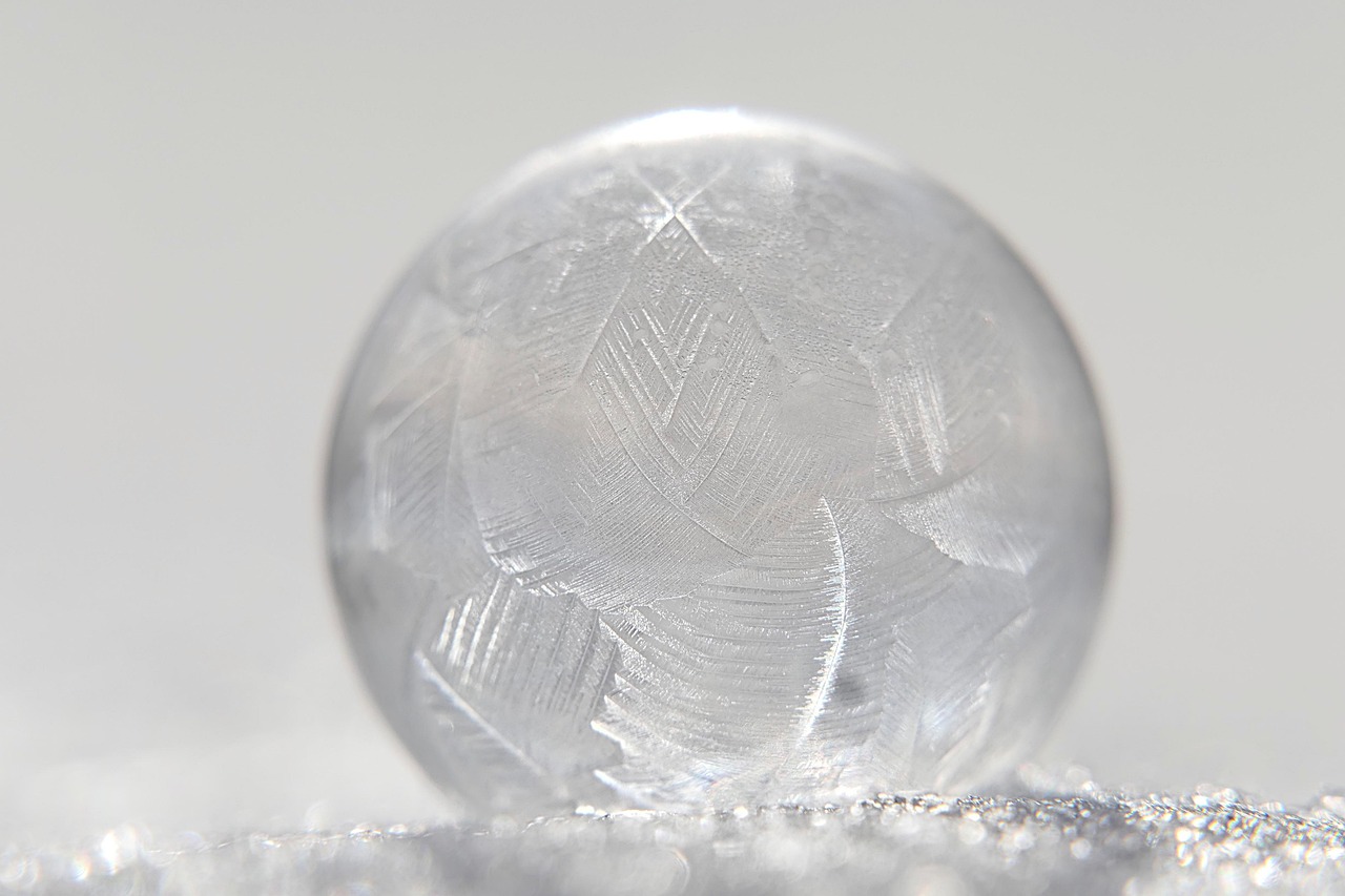 soap bubble, frozen, winter, frost, ice cream, cold, crystals, ice flowers, ice bubble