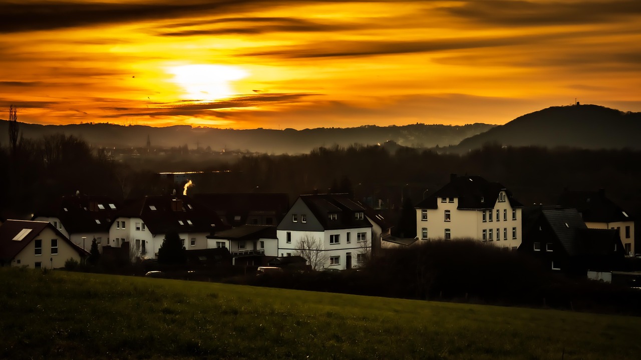 hagen, heaven, nature, hengsteysee, sunrise, reflection, morning mood, architecture, backlighting, winter sunrise, sun, tree