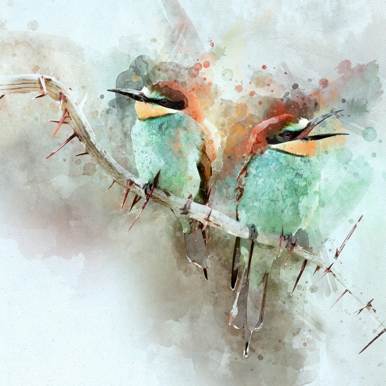 bienenfresser, vogel, tier, natur, tierwelt, digitale malerei, digitale manipulation, fotokunst, bienenfresser, bienenfresser, bienenfresser, bienenfresser, bienenfresser