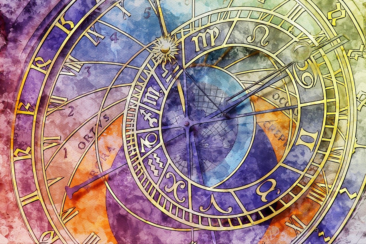 ancient, antique, architecture, astronomical, astronomy, city, clock, czech, dial, europe, famous, historical, landmark, medieval, monument, old, prague, time, town, digital manipulation, photo art, clock, clock, clock, clock, clock, medieval