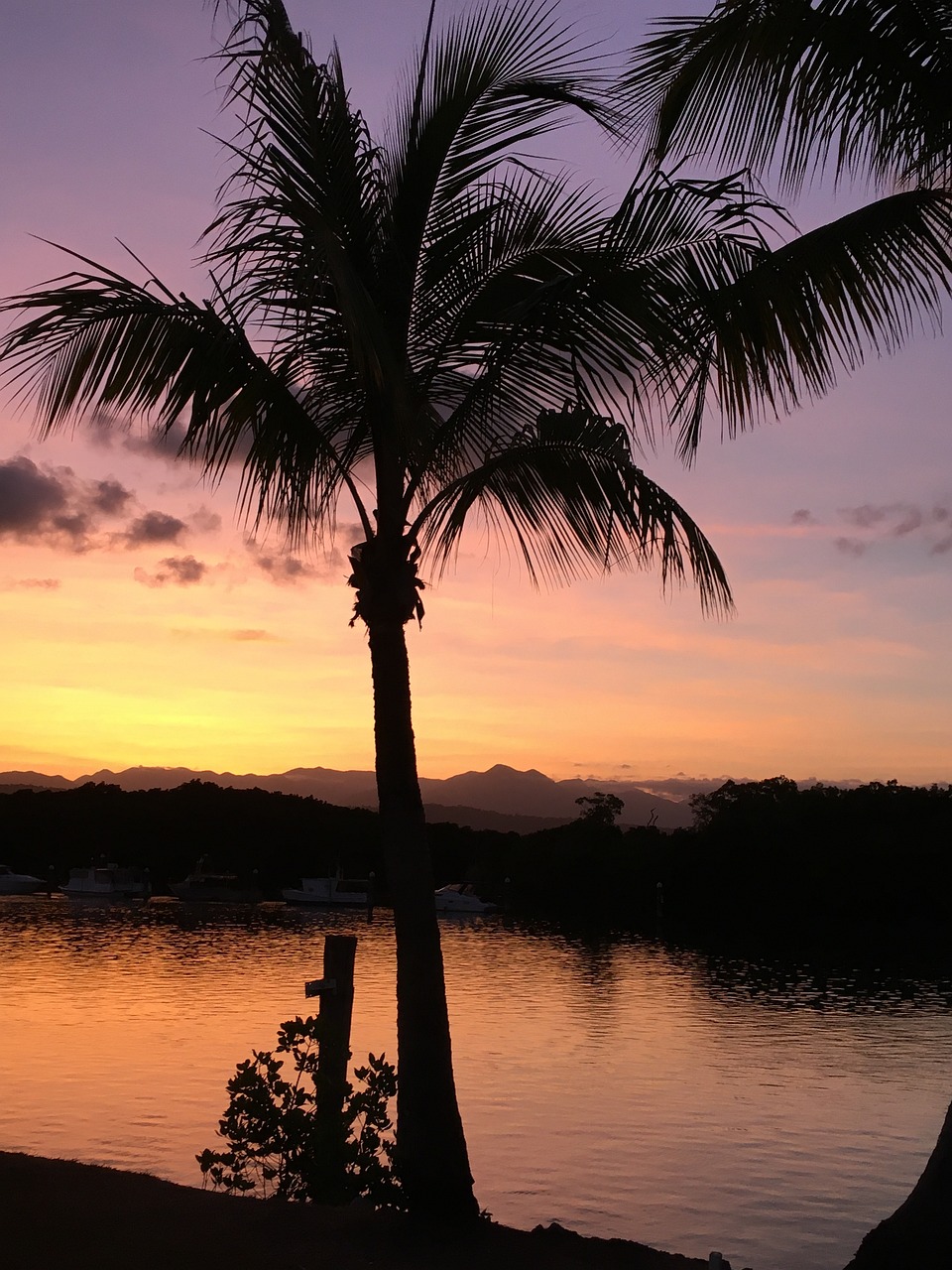 sonnenuntergang, port-douglas, natur, australien