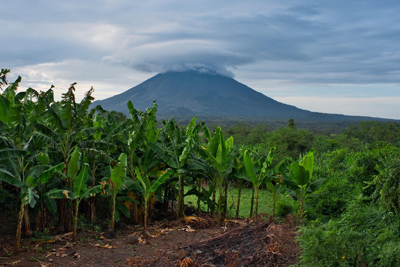 sopka, príroda, krajina, hora, cestovné, scénický, prales, mraky, traveler fotografie, fotenie krajiny, ometepe, nikaragua, stredná amerika