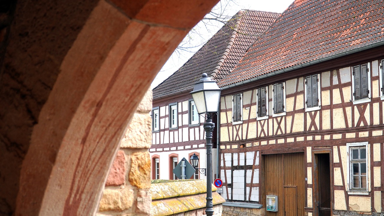 half-timbered house, truss, old, house, village, architecture, historical, village, village, village, village, village