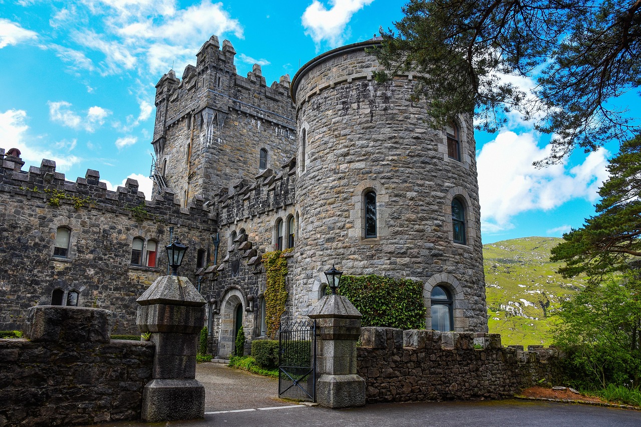 irlande, château, tourisme, imeuble, vacances, complexe du château
