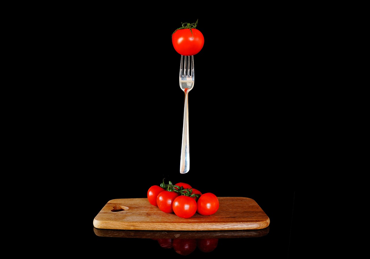 food, tomato, tomatoes, vegetables, levitation, healthy, nutrition, delicious, fork, cutting board, vitamins, vegetarian, black background, studio, magic, magic trick, creative, black nutrition, black creative, black board, black magic, tomatoes, levitation, levitation, fork, fork, fork, cutting board, cutting board, cutting board, studio, magic trick, magic trick, magic trick, magic trick, magic trick, black nutrition, black board, black magic