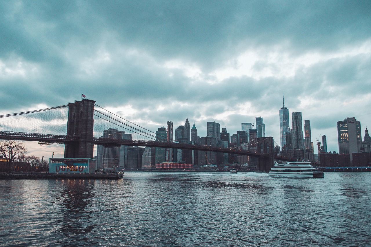 brooklyn bridge, natura, orizont, new york, nyc, orizontul new york, oraș, statele unite ale americii, manhattan, bac, dumbo, brooklyn, brooklyn bridge skyline, apus de soare, new york, apus de soare, brooklyn bridge apus de soare, america, arhitectura, clădire, clădiri, peisaj urban, centrul orasului, urban, ny, turnuri, voiaj, pod albastru, albastru nou