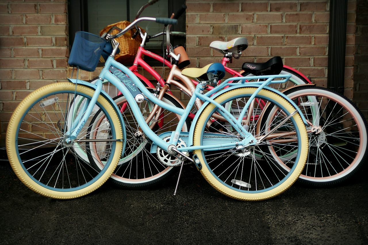 cruzador de motos, bicicletas, cruzador, natureza, bicicleta, vintage, praia, roda, transporte, ciclismo, estrada, verão, período de férias, veículo, relaxar, retro, costa