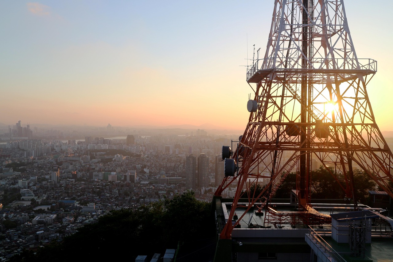 südkorea, korea, asien, seoul, reisen, stadt, skyline, natur, stadtbild, sonnenuntergang, sunset, sonne