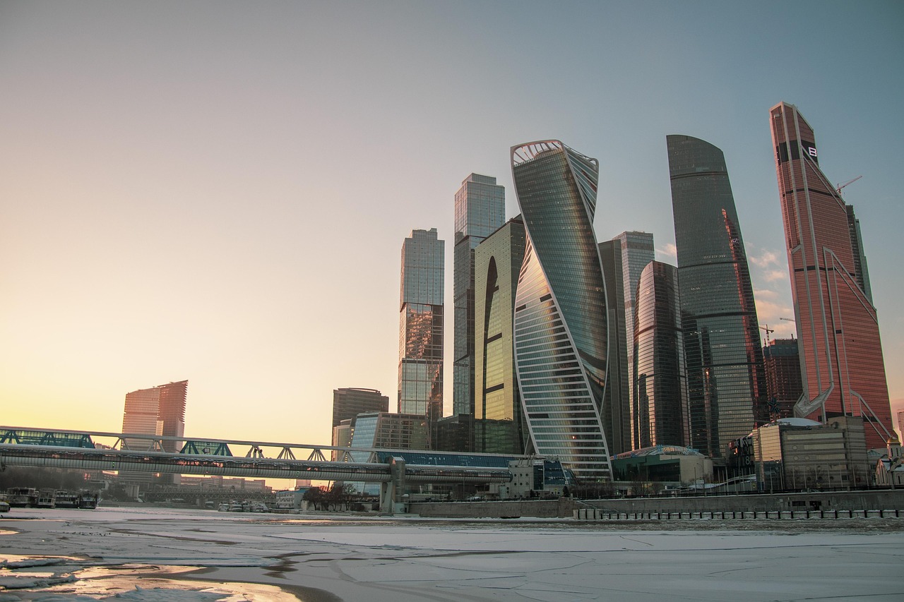 arkitektonisk, design, arkitektur, bygninger, by, bybillede, centrum, moskva, moskva by, rusland, skyline, skyskrabere, moderne, bygning, høj