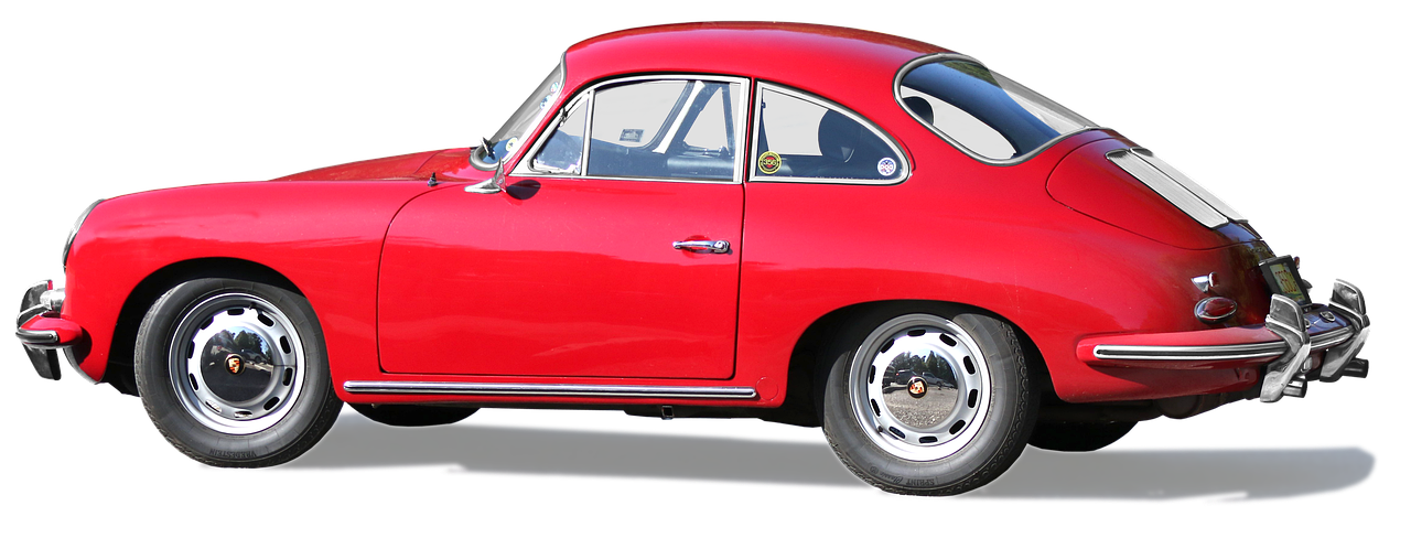 porsche 356 b, us version, vintage 1959-1963, free and edited, red, automobile, classic, antique car, luxury, nostalgia, vehicle, isolated, vintage, stuttgart-zuffenhausen
