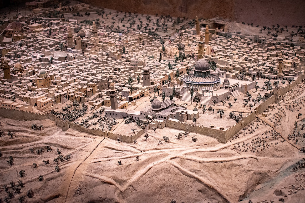 vanha kaupunki, jerusalem, kaupungin asettelu, muinainen, israel, kaupungin, arkkitehtuuri, historia