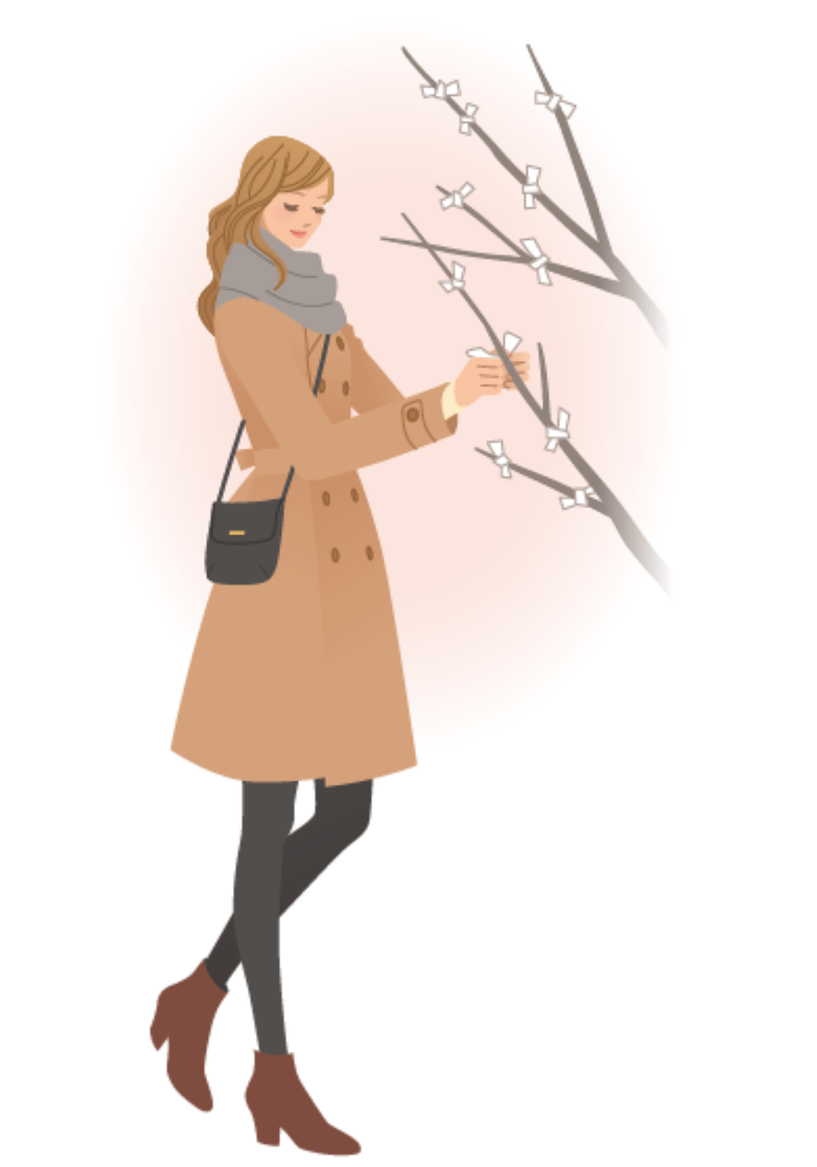 woman, avatar, japan, human, female, winter, omikuji, fortune, shinto shrine, icon, digital drawing, cut out, avatar, avatar, avatar, avatar, avatar