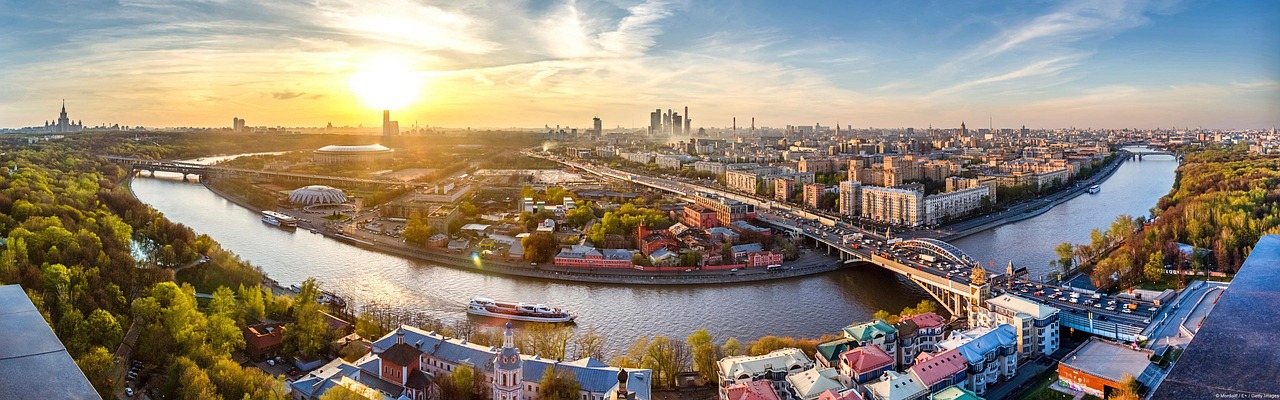 panoraama, joki, kaupunki, kaupunkikuvan, kaupunkinäkymä, panoraamanäkymät, kaupunkimaisema, river cruise, silta, liikennettä, infrastruktuurien, rakennukset, horisontti, luonne, auringonlasku