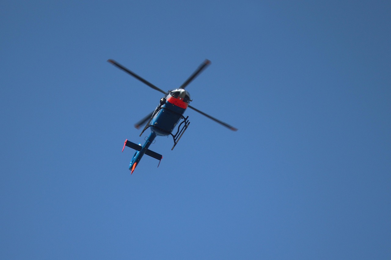 helikoptéra, letící, nebe, letadlo, rotorová letadla, doprava, přeprava, příroda, let