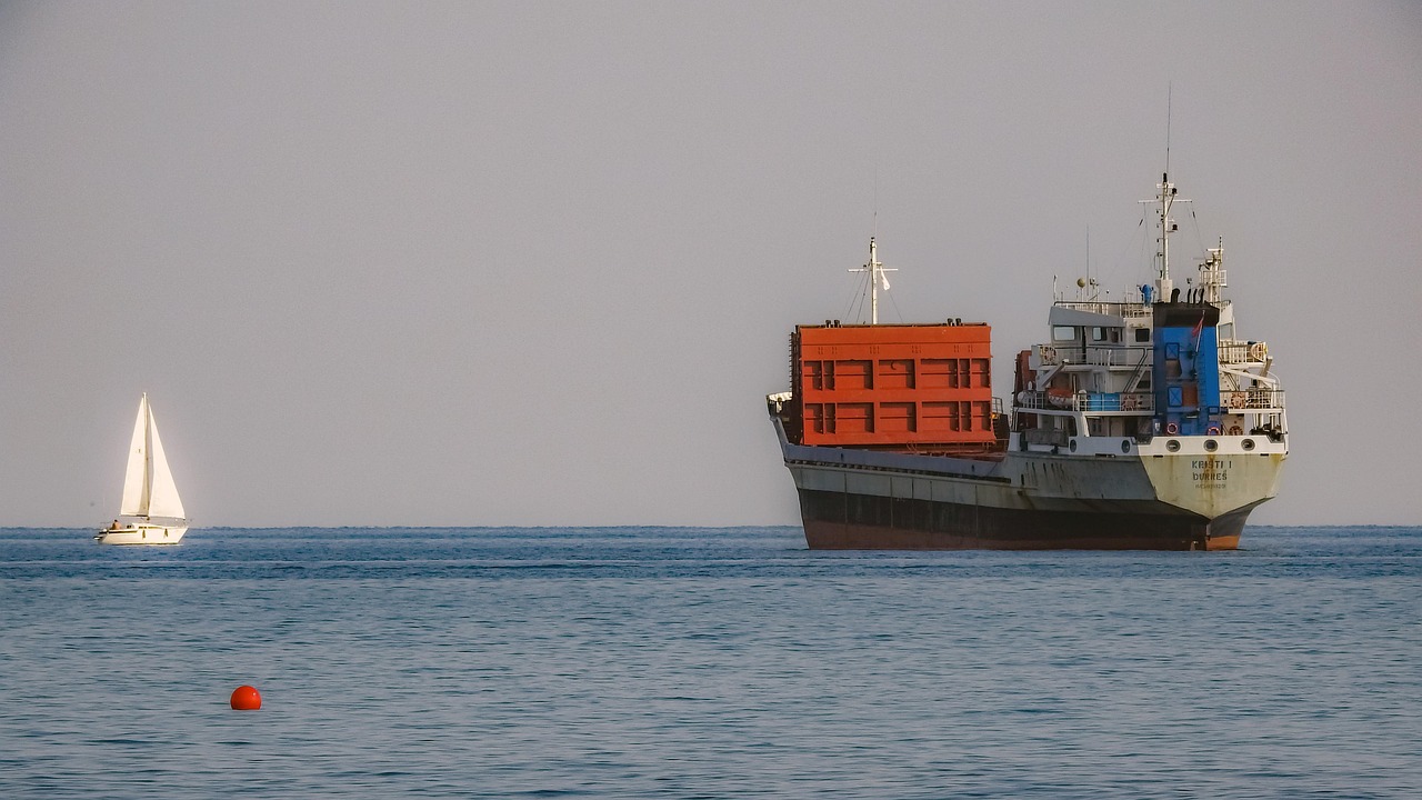 båd, skib, hav, ocean, horisont, forsendelse, sejlbåd, sejlads, fartøjer, tankskib skib, tankskib, transport, nautisk, natur, maritimt