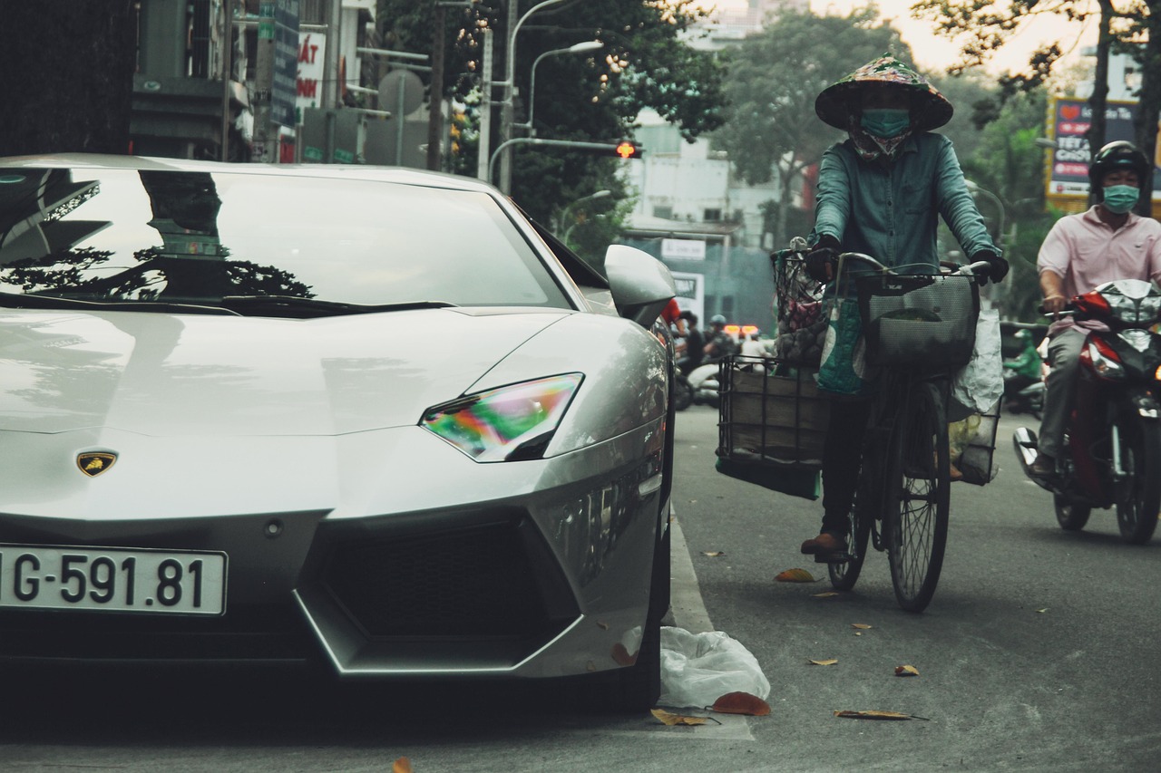 lamborghini, aventador, supersportwagen, wagen, fahrzeug, automobil, transport, auto, auto tapeten, luxusauto, geparktes auto, sportwagen, straße, antrieb, vietnam, saigon, design, autofront