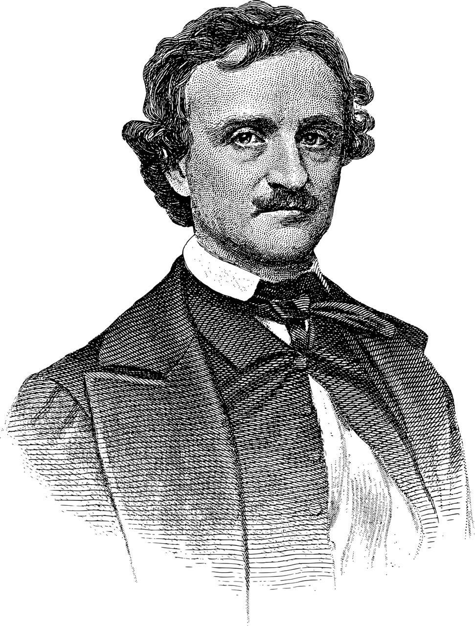 edgar allan poe, autor, porträt, schriftsteller, dichter, amerikanisch, mann, person, linie kunst, jahrgang, retro, alt, antiquität, ausgeschnitten, autor, schriftsteller, dichter, dichter, dichter, dichter, dichter