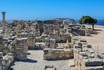 Ruins archaeological site cyprus kourion ancient greek landscape historical landmark heritage archeology