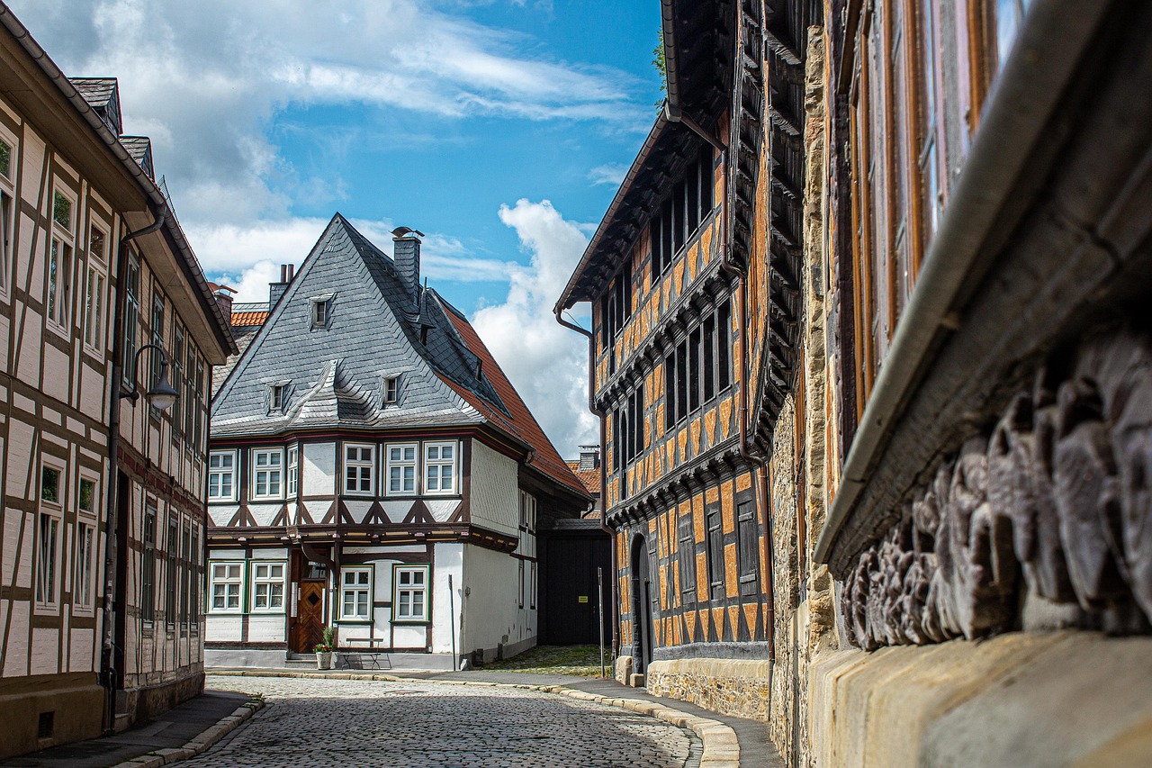 vej, gyde, bygning, bindingsværkshus, facade, historiske centrum, arkitektur, historisk, gammel, sightseeing, turisme, kejserlig by