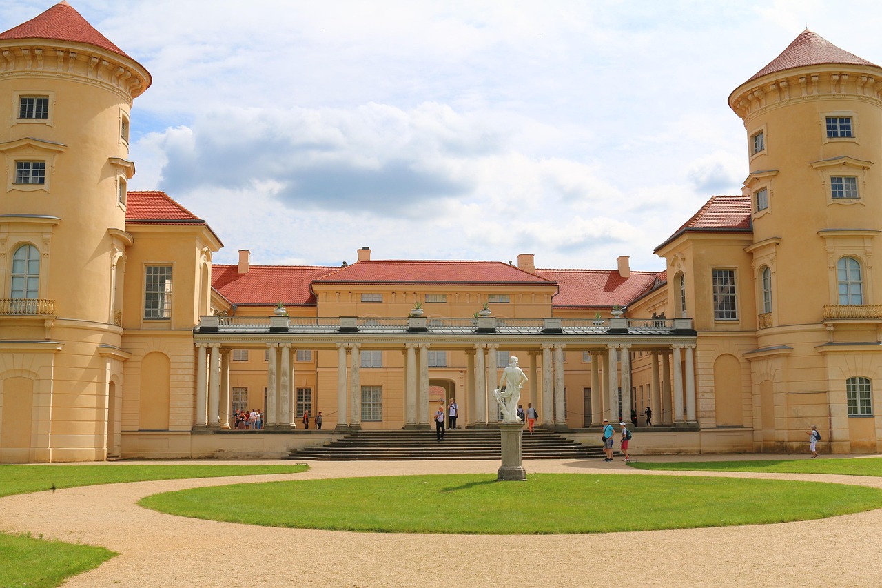 palác rheinsberg, hrad, nemecko, architektúra, medzník, prehliadka mesta, turistická atrakcia, záhrady, historické miesto, rheinsberg