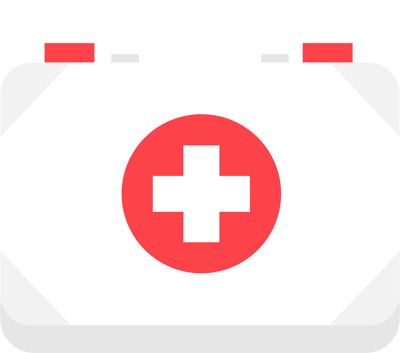 first aid kit, emergency kit, health kit, cutout