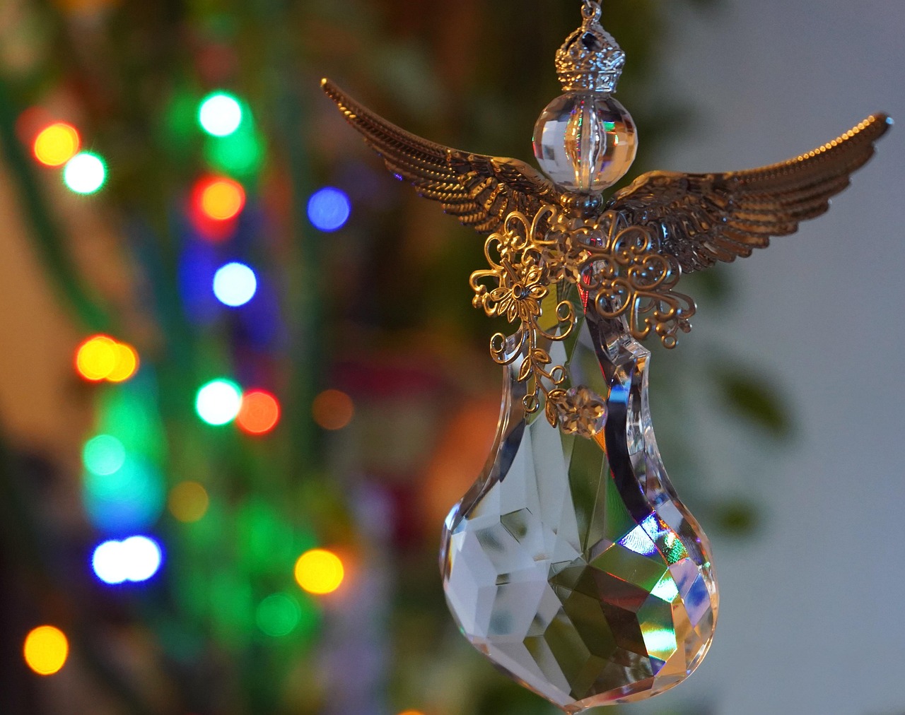 kitsch, engel, licht, kristall, figur, weihnachten, glitzern