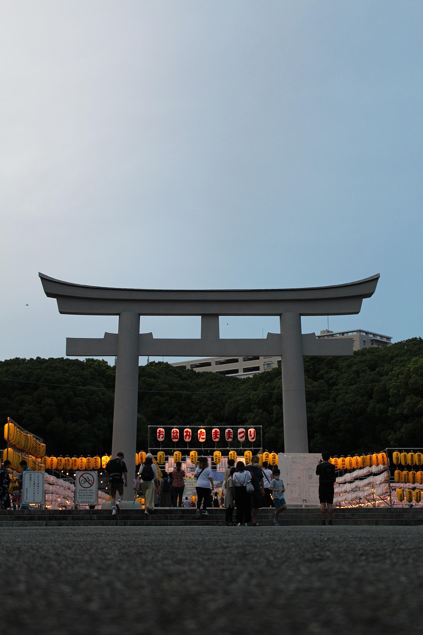 japan, fukuoka, shrine, torii, shinto shrine, lanterns, culture, city, outdoors, japan, fukuoka, fukuoka, fukuoka, fukuoka, fukuoka, torii