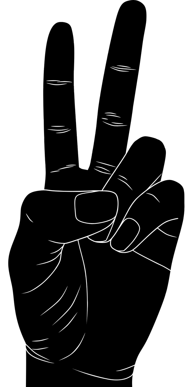 main de paix, les doigts, signer, main, silhouette, harmonie, sagesse, unité, la coopération, pour l'entraide, humanité, bénévole, portion, se soucier, partager, partage, découper