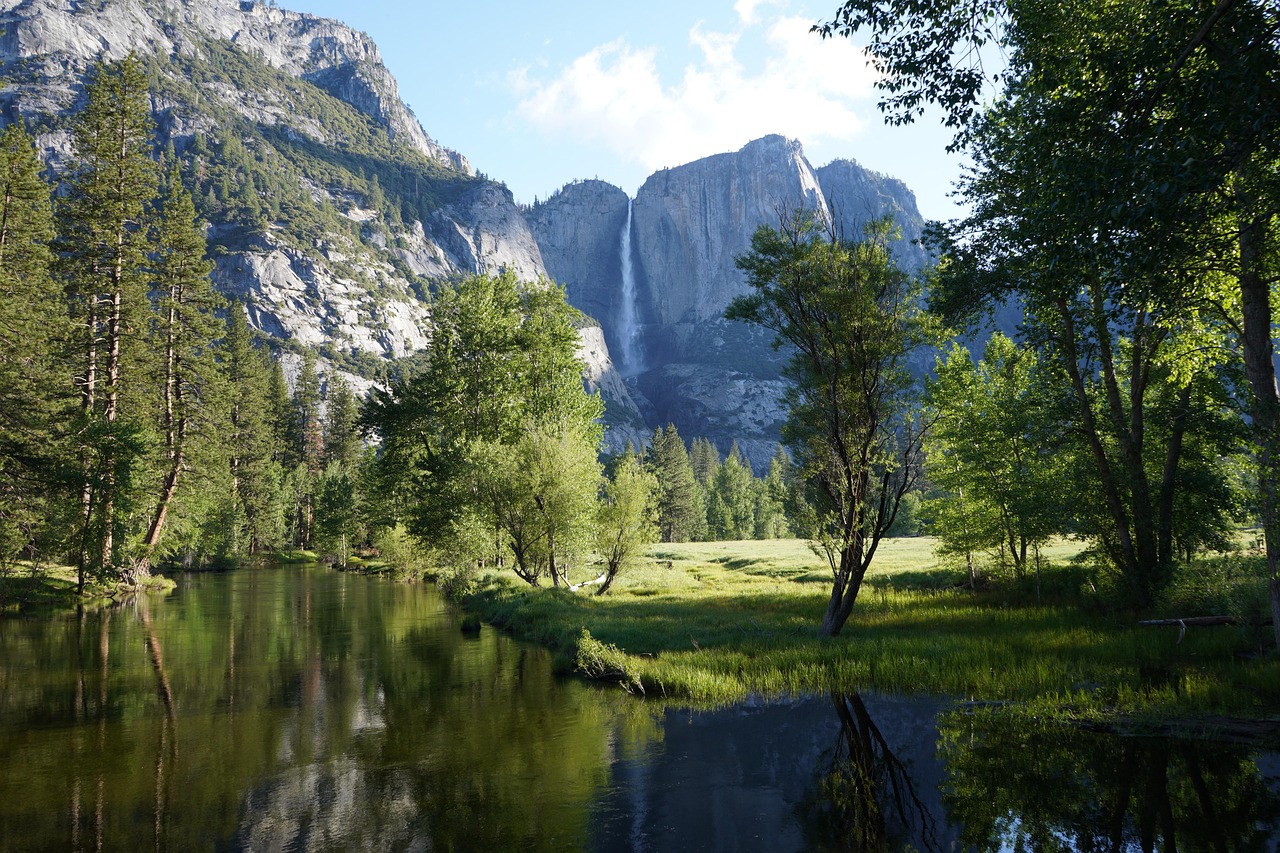 yosemite, a national park, nature, scenery, california, united states of america, mountain, waterfall