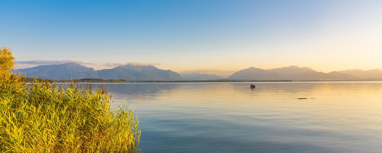 see, berge, sonnenuntergang, abendstimmung, chiemsee, bayern, natur, landschaft, hintergrundbild, chiemsee, chiemsee, chiemsee, chiemsee, chiemsee