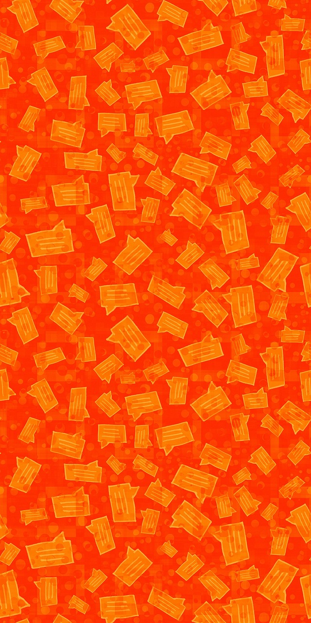 geometric pattern, message pattern, message bubbles, orange background, background, wallpaper, decor backdrop, design, art, scrapbooking, decorative, decoration, digital scrapbooking, sms, chatbot