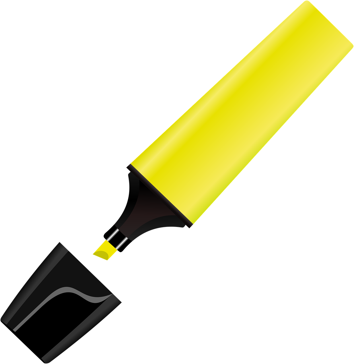 highlighter, felt tip, stationery, clip art, cutout, highlighter, highlighter, highlighter, highlighter, highlighter