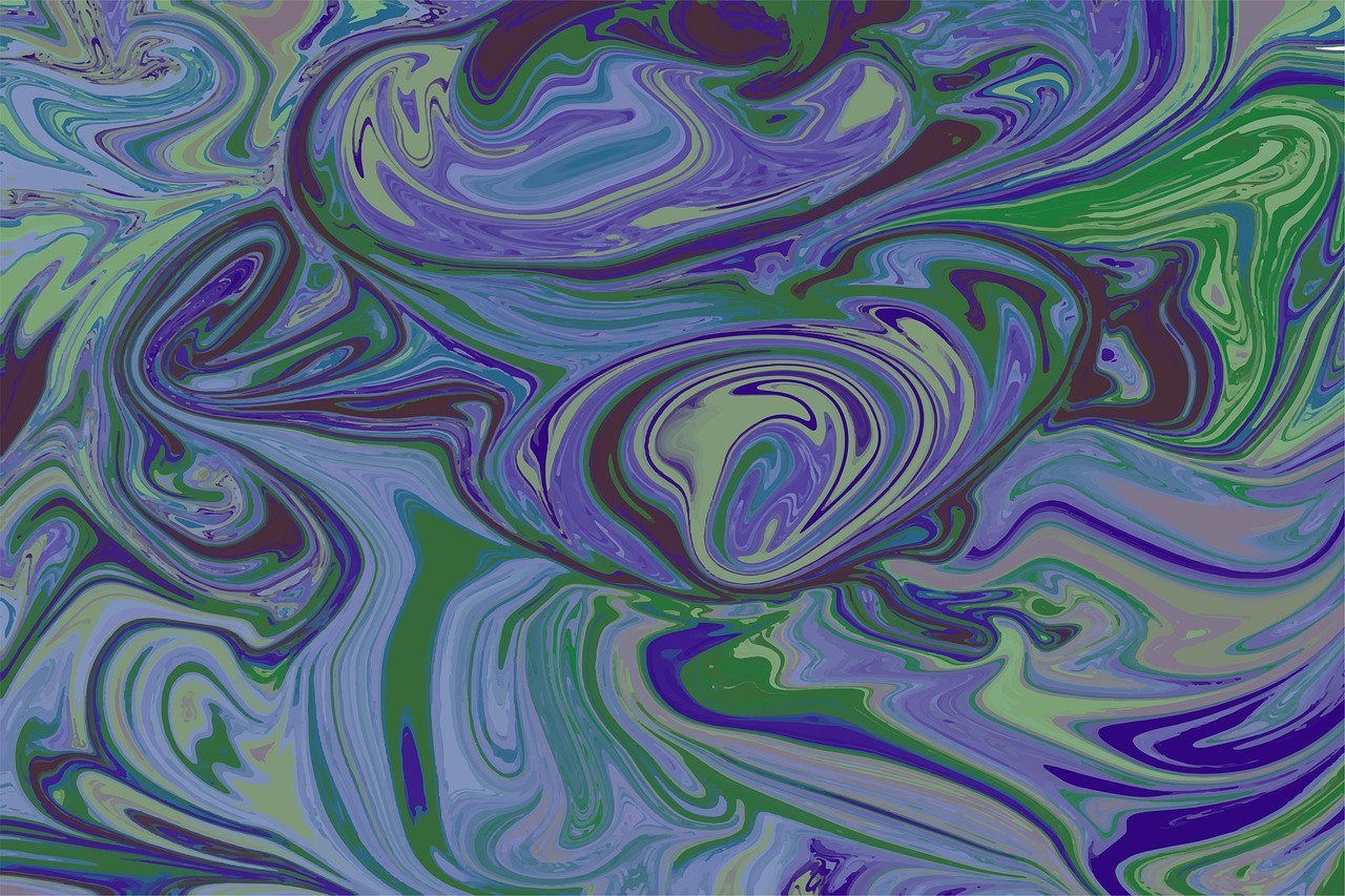 abstract, swirls, oil spill art, background, colorful
