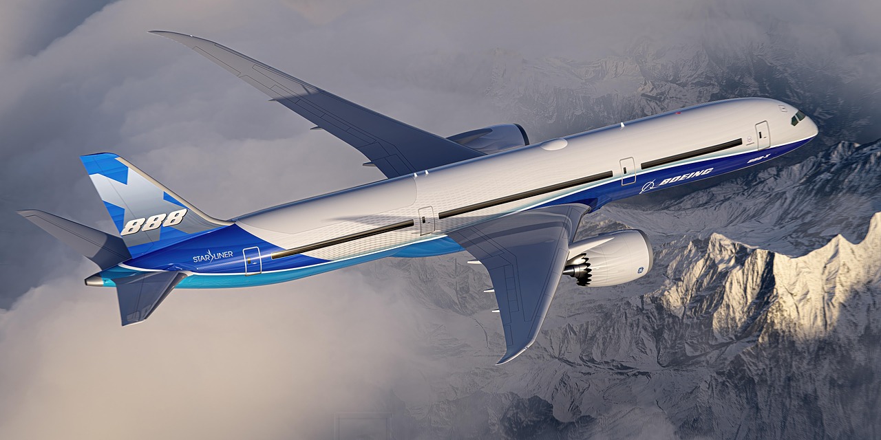 airplane, plane, nature, transportation, aircraft, aviation, boeing, flight, jet, airliner, luxury plane, sky